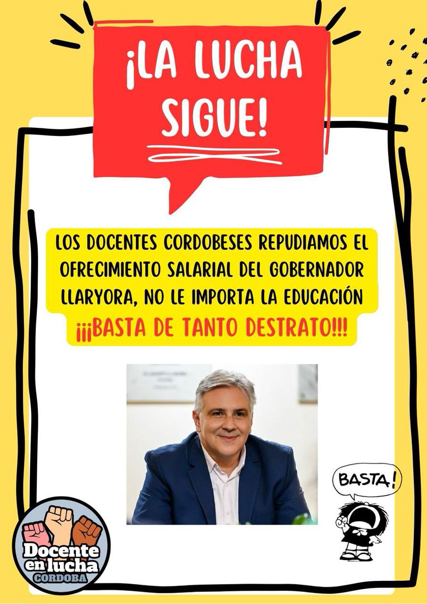 <a href="/DocentesCordoba/">Docentesenlucha Córdoba</a> <a href="/MartinLlaryora/">Martín Llaryora</a> Caradura total <a href="/gobdecordoba/">Gobierno de Córdoba</a> <a href="/MartinLlaryora/">Martín Llaryora</a>