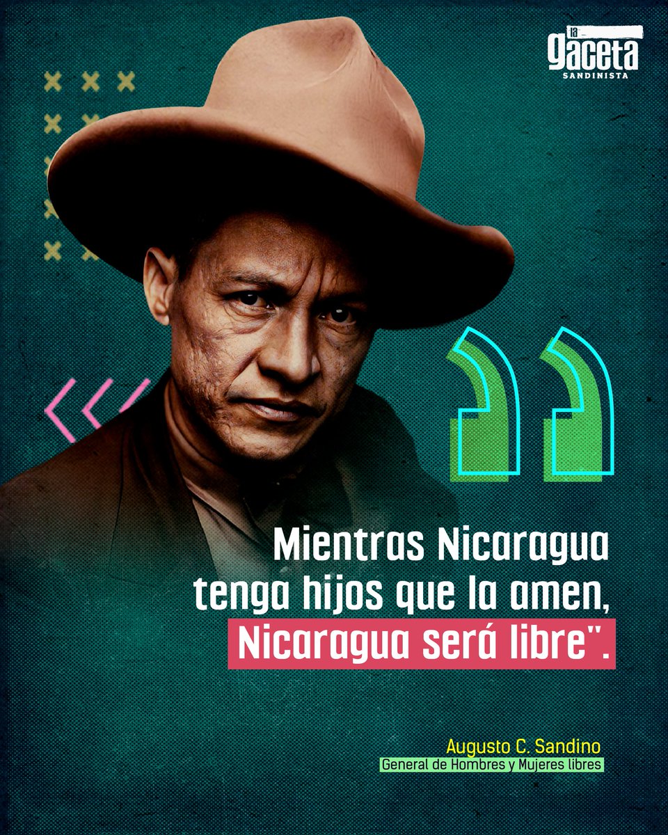 LaGacetaFSLN's tweet photo. 🇳🇮🔴⚫️ ¡SANDINO VIVE! ¡LA LUCHA SIGUE! ✊🏼 https://t.co/So7W6kCdfW