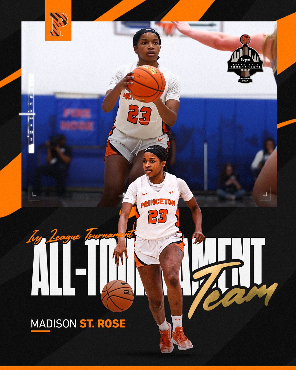 Princeton WBB (@princetonwbb) on Twitter photo All-Ivy To All-Tournament.
<a href="/nat_strose/">Madison St. Rose🌹</a> shined averaging 18.5 points, 3.0 rebounds and 2.5 steals in the Tigers' two #IvyMadness games.
#GetStops 🐯🏀 All-Ivy To All-Tournament.
<a href="/nat_strose/">Madison St. Rose🌹</a> shined averaging 18.5 points, 3.0 rebounds and 2.5 steals in the Tigers' two #IvyMadness games.
#GetStops 🐯🏀