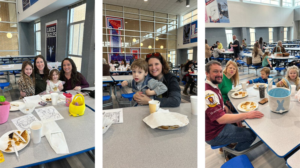 ActivitiesLCHS's tweet photo. How do you know a school has great culture? When the staff brings their own families there to play on the weekends. 💙🦅🐇🐣
#LakesFamilies #LakesKids #LakesPride @JoriBowen @mrsreynoldsLCHS @CoachLyons78 @RachelBalcer @Odea_LHS https://t.co/m75DMOTXW6
