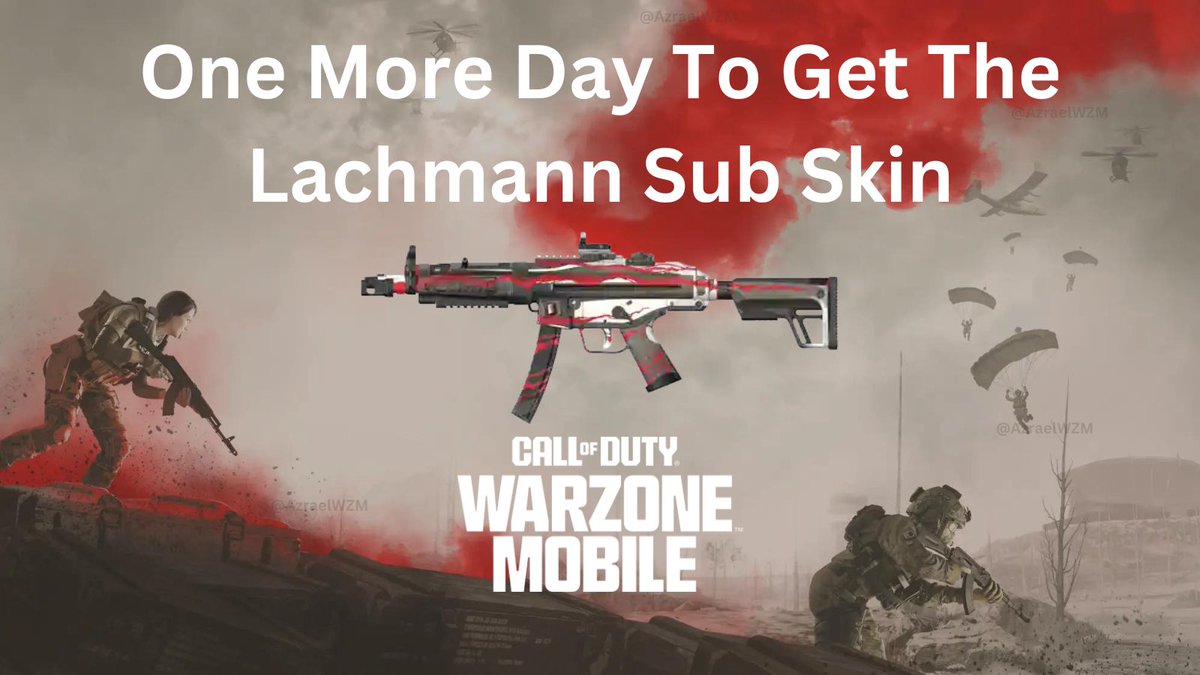 AzraelUp's tweet photo. 🚨 One more day! 🪂🔥
#WarzoneMobile #WZM #ReadyToDrop https://t.co/2yCkYTFNve