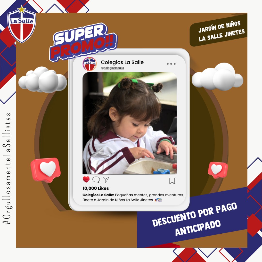 🌟 ¡Prepárate para brillar académicamente y financieramente! 🤑🎓 Realiza tu pago anual antes del 31 de agosto de 2024 y recibe un descuento del 7% extra. 💸✨ ¡La fórmula perfecta para el éxito educativo! 🏫🚀
#DescuentoEducativo #AhorroInteligente