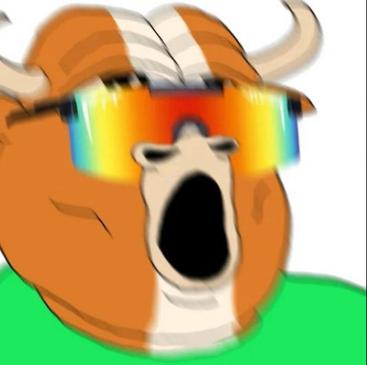 LevisNFT's tweet image. THE MASCOT OF THE BULL RUN DOESNT GIVE A FUCK ABOUT THE BEARS

THE MASCOT OF THE BULL RUN DOESNT GIVE A FUCK ABOUT BITCOIN

THE BULL WANTS HIGHER

$MUMU