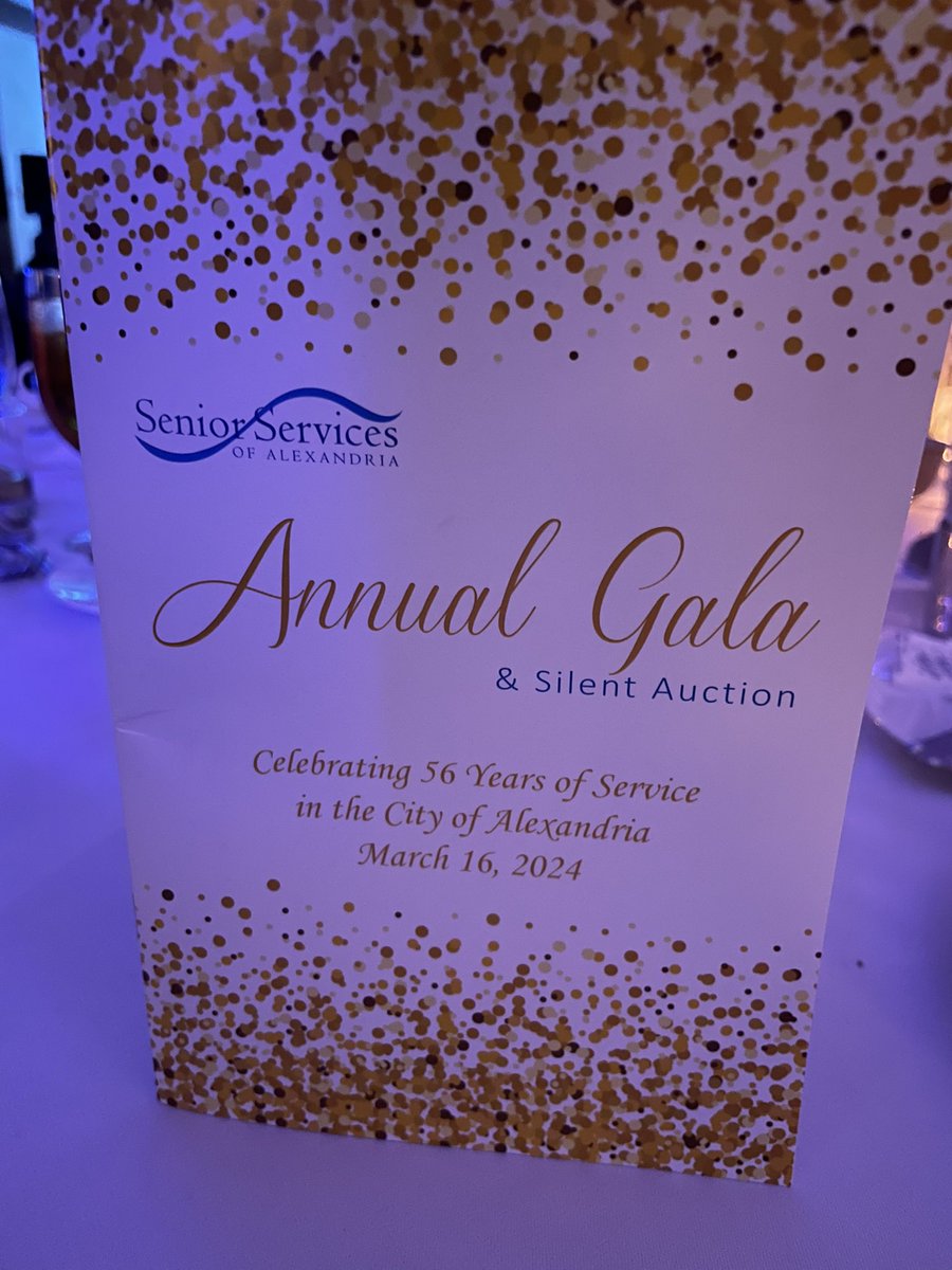 gmujoe's tweet photo. Wonderful evening at the Senior Services Gala with @SarahforALX https://t.co/ATrGxSItCs