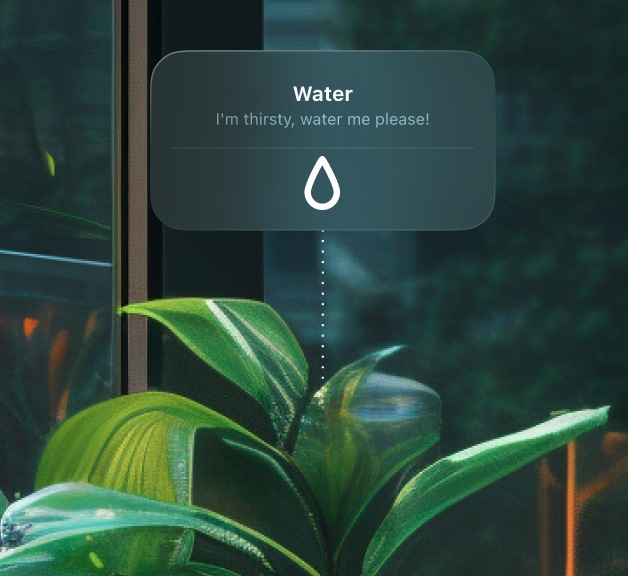 jo_liu_preibi's tweet image. Plants also getting thirsty. 
AR reminder to water your plant. 
#augmentedreality #augments #applevisionpro #ar #concept