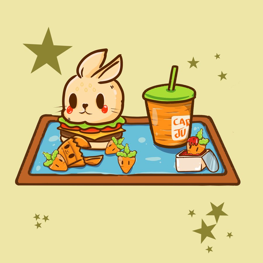 Easter happy meal 🥕 🐰 🍔