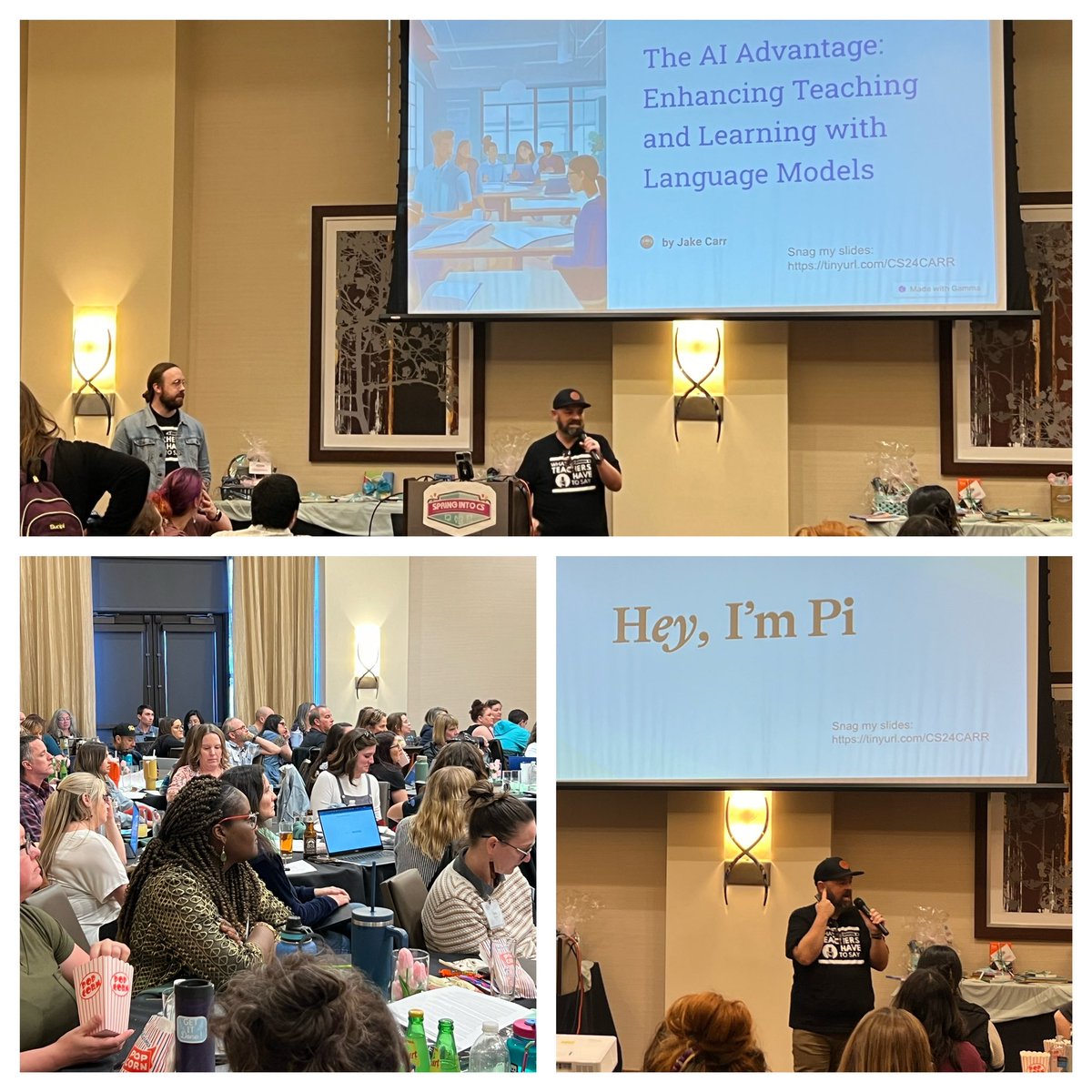 Listening to Jake Carr and Nathan Collins share their knowledge regarding AI in education to the attendees of the #SpringIntoCS Summit! Such a timely and important topic in the world of computer science! 🌼 

#CSforCA #CSSuperBloom #SeasonsOfCS #ButteCOE
