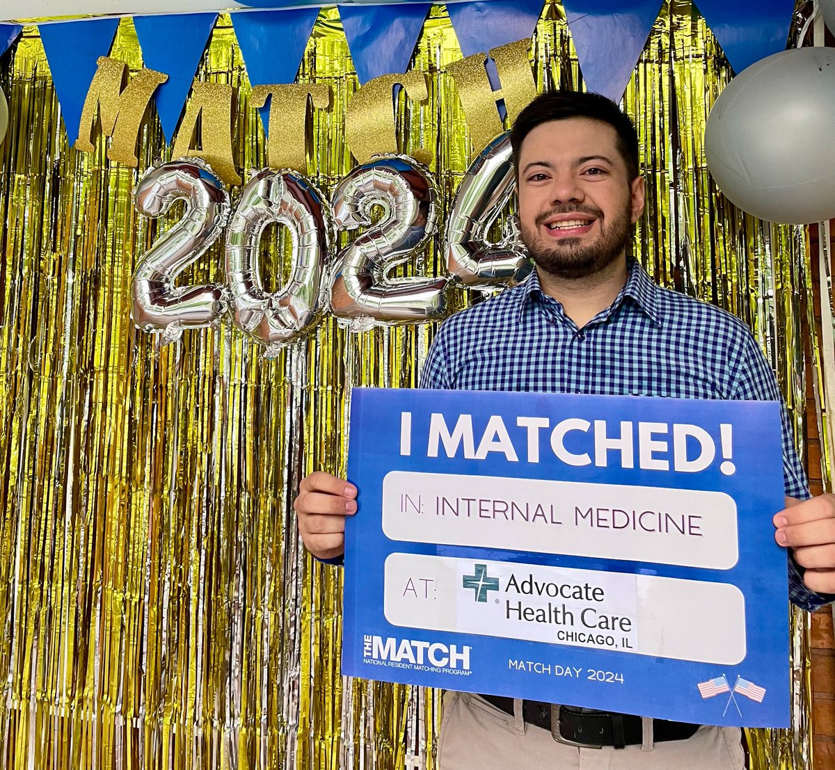 Beyond thrilled to announce that I matched into my #1 program! <a href="/immc_imresident/">Illinois Masonic IMRes</a> 

Huge shoutout to my incredible support system - family, friends, and mentors - for making this journey possible. Chicago, get ready for me! 🌟

#Match2024 <a href="/TheNRMP/">NRMP®</a> #Latino