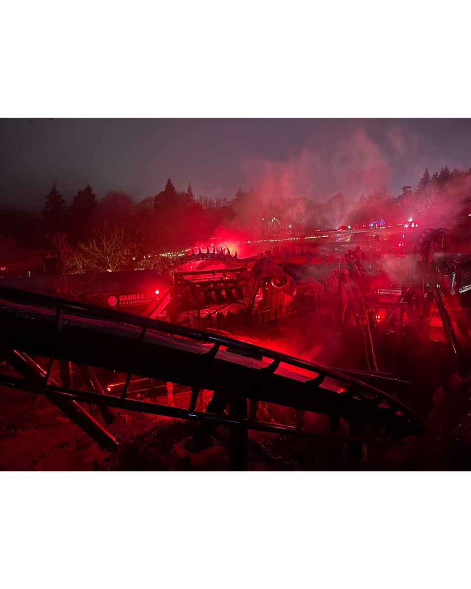 Cait_lynB's tweet photo. What a brilliant day at Alton towers! Managed 2nd train on Nemesis Reborn after a run from Galactica gate (we were there from 6:30am😂)we rode everything bar Smiler and Alton Manor and we got a very wet and cold night ride on Nemesis but it was so worth it! https://t.co/NiFWobp5v6