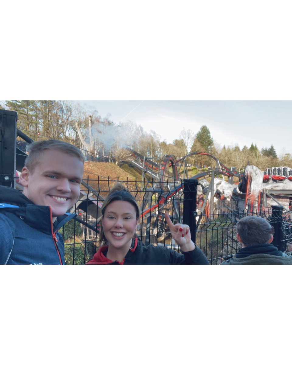 Cait_lynB's tweet photo. What a brilliant day at Alton towers! Managed 2nd train on Nemesis Reborn after a run from Galactica gate (we were there from 6:30am😂)we rode everything bar Smiler and Alton Manor and we got a very wet and cold night ride on Nemesis but it was so worth it! https://t.co/NiFWobp5v6