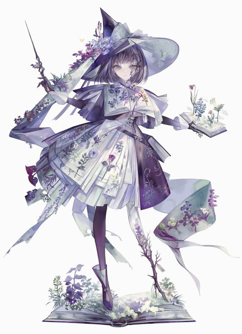 「white dress witch」 illustration images(Latest)