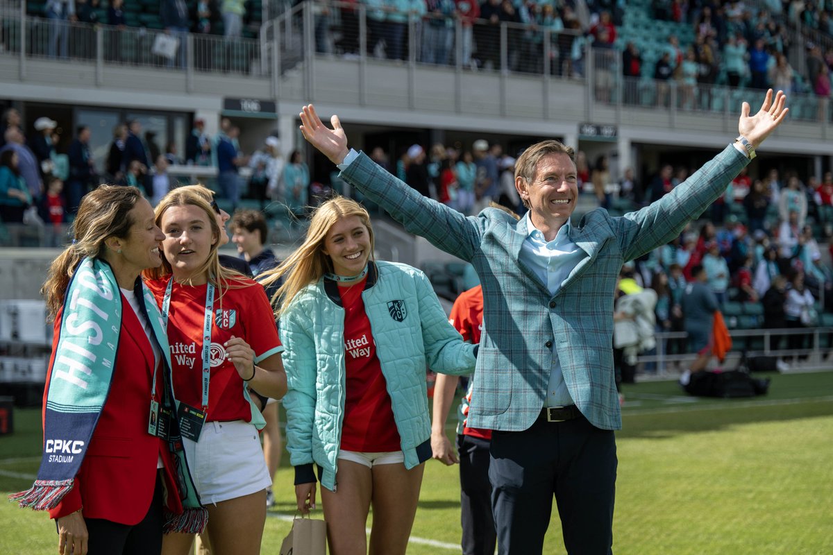 Lots of joy in Kansas City today as @thekccurrent made history opening @cpkcstadium, the first stadium built for a women's professional sports team, with a 5-4 win over Portland. kansascity.com/sports/spt-col…