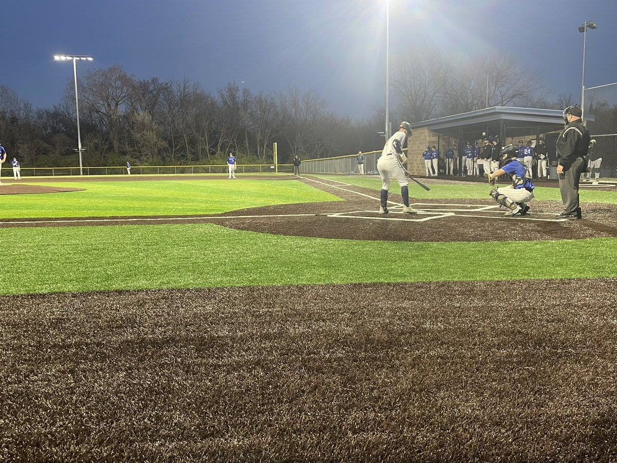 Night game in our double header.  Go Bears!