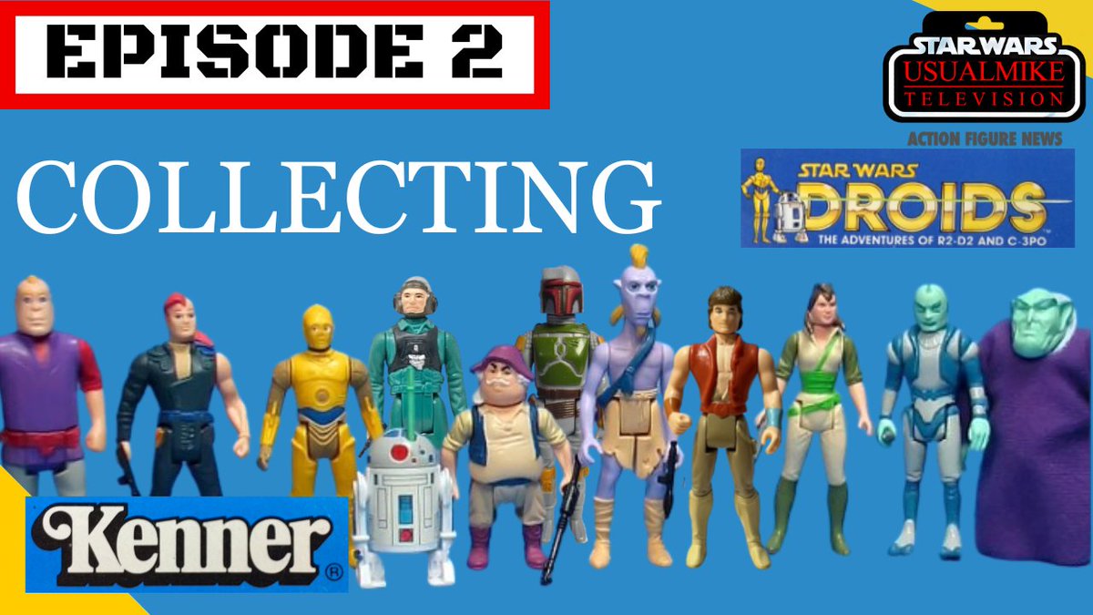 NEW VIDEO: STAR WARS KENNER DROIDS 1985 COLLECTION SERIES EPISODE 2 #StarWars #droids #ACTIONFIGURES #kenner #Usualmiketelevision youtu.be/sG9N2kWXL5w