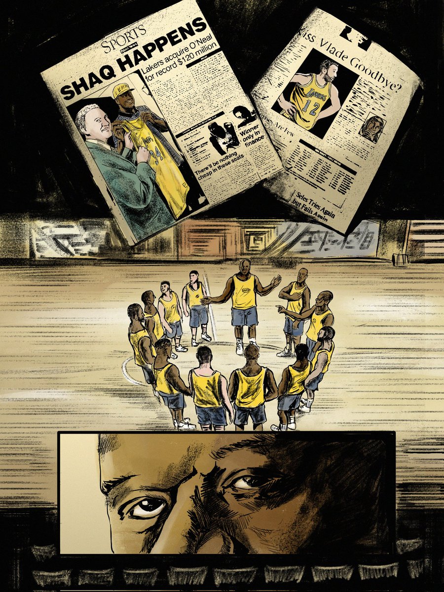 Page for a German magazine about NBA #comics #art #basketball #nba #artist #drawing