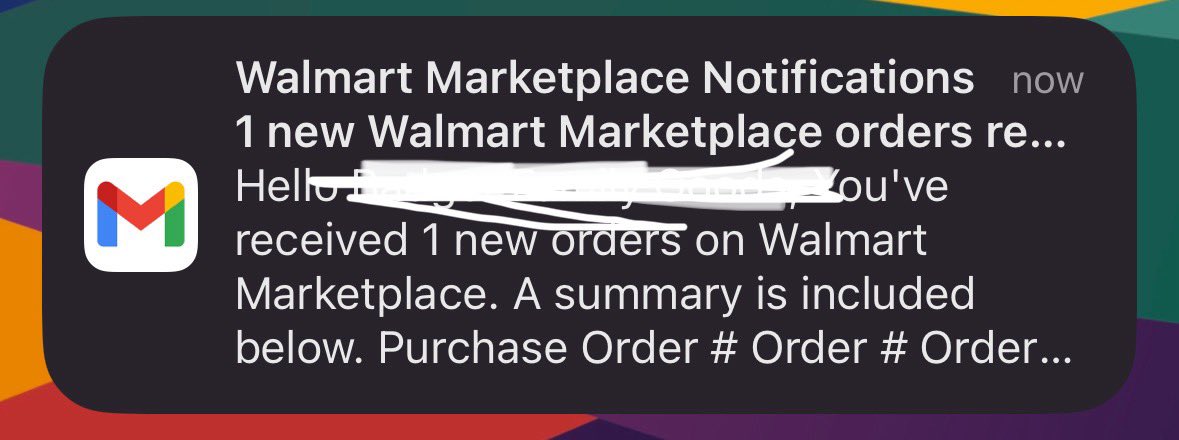 tallamazonman's tweet photo. First sale on Walmart! #LFG #FBA https://t.co/foj4pENWEa