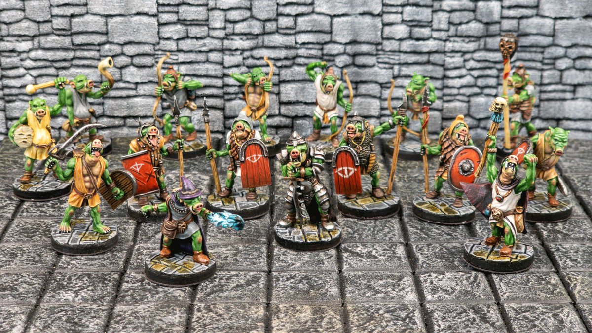 We know its crazy to release more than 40 different Pig-Faced orcs for fantasy roleplay gaming. But our crazy is your bonanza...badgergames.com/product/have-a… #GaryCon #dungeonsanddragons #pathfinder #miniaturepainting #tabletopgames