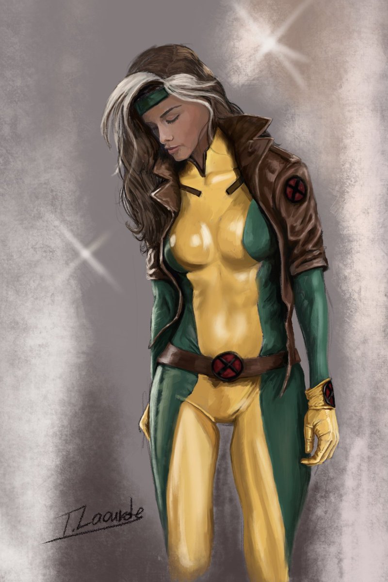 Digital painting of Rogue #xmen #comics #art #artist #digitalart #painting #paint #DigitalArtist #MarvelStudios