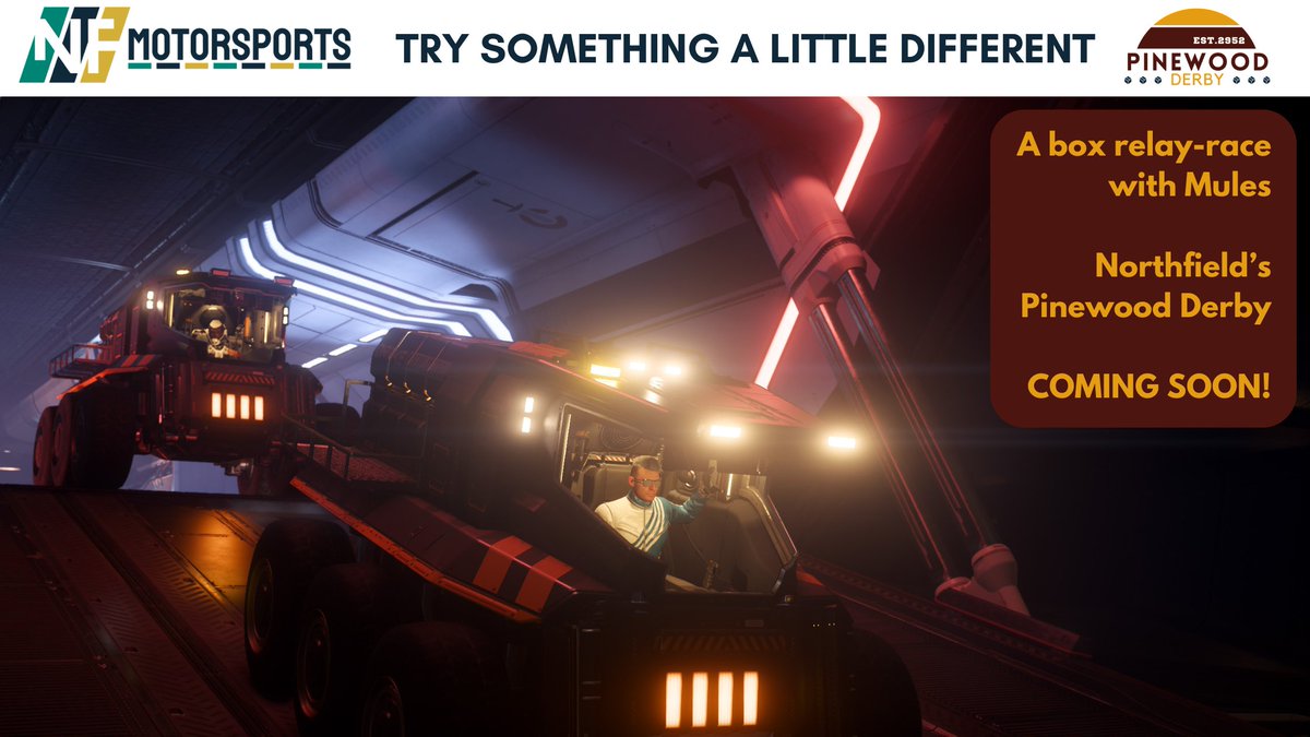 Venku_Skirata (@vskirata) on Twitter photo Keep an eye out here and at <a href="/NorthfieldOrg/">Northfield Org</a> for details on our upcoming 2954 Northfield Pinewood Derby taking place in April (official date TBA)
#StarCitizen #Racing #Northfield #NorthfieldMotorsports <a href="/RobertsSpaceInd/">Star Citizen</a> Keep an eye out here and at <a href="/NorthfieldOrg/">Northfield Org</a> for details on our upcoming 2954 Northfield Pinewood Derby taking place in April (official date TBA)
#StarCitizen #Racing #Northfield #NorthfieldMotorsports <a href="/RobertsSpaceInd/">Star Citizen</a>