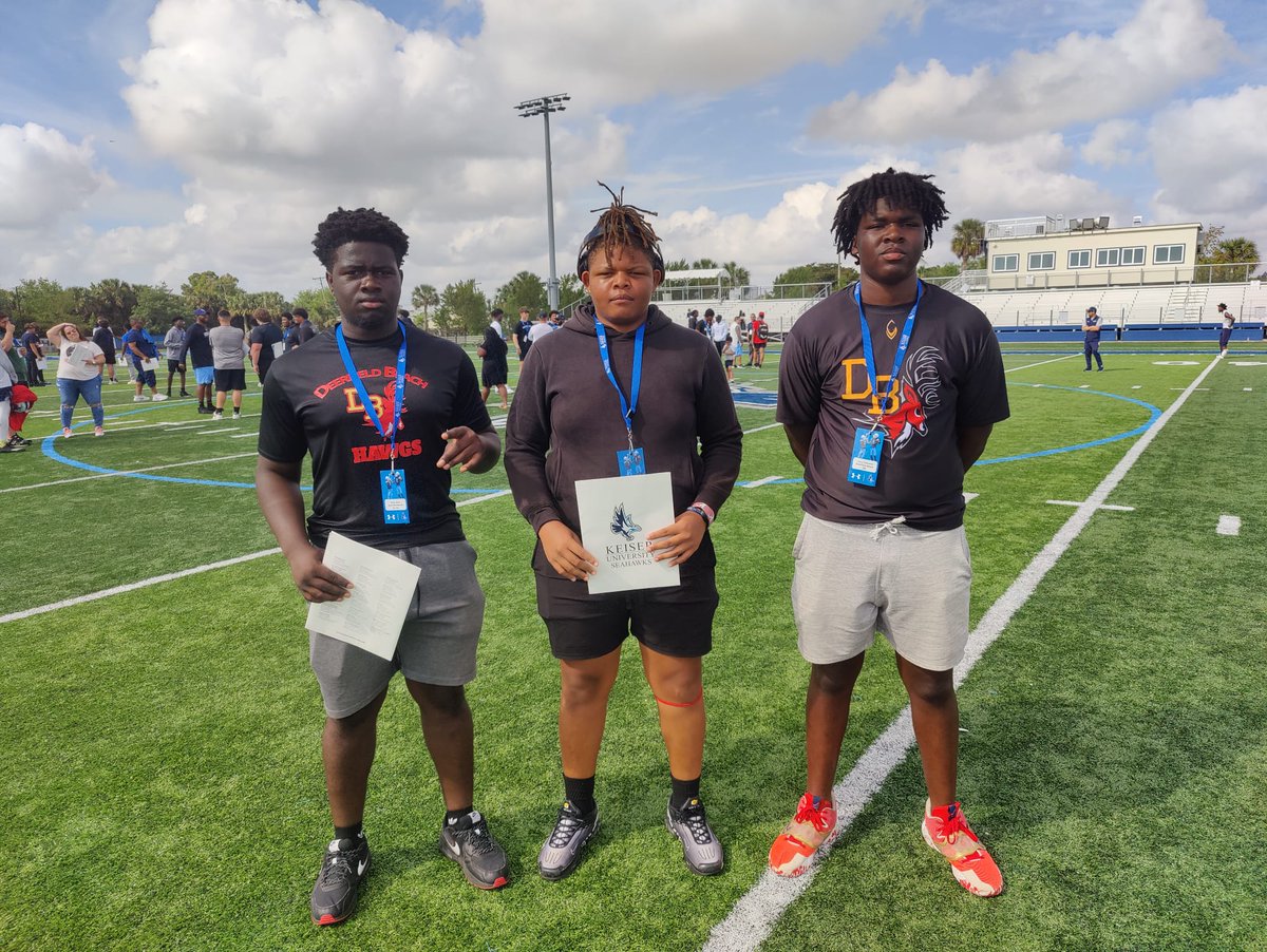 Had a great time today at keiser University's junior day!  Thank you <a href="/CoachAwoods64/">Coach Antonyo Woods</a> and <a href="/hunter_wegs/">hunterwegs</a> for the invite!