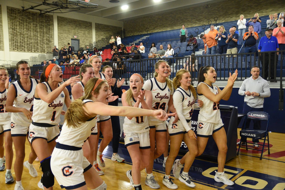 CN_Eagles's tweet photo. Thanks to one of the best defensive performances of the season, @CNwbasketball wore down Anderson to secure a 20-point NCAA regional semifinal win😎

📰 https://t.co/G9JQZP7oLj https://t.co/JcCLeqp8Xm