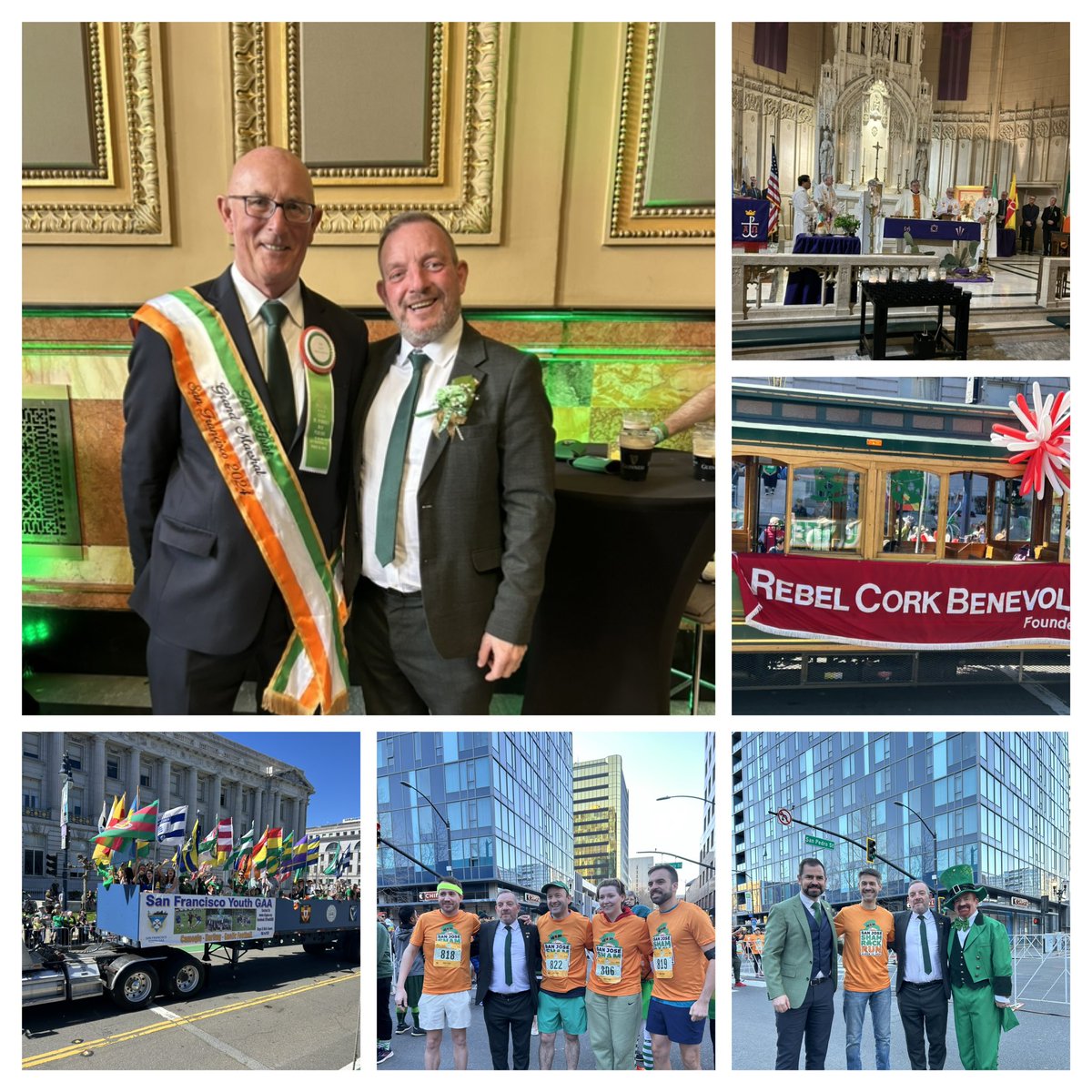 🇮🇪 Early morning first event in Ssn Jose Great to meet @MattMahanSJ 🇮🇪 Mass at St Patrick’s church celebrated by Fr Michael. 🇮🇪 San Francisco parade and festival was a Fabulous Day of cerebration. The 173rd St. Patrick’s Day Parade + Unite SF Celebration was just special.