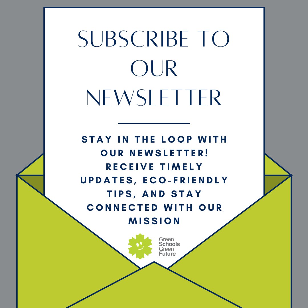 Keep informed and inspired by subscribing to our newsletter! Dive into a world of updates, eco-friendly tips, and stay closely connected with the heart of our mission. Join our community and empower yourself to make a positive impact on the environment at greenschoolgreenfuture.org