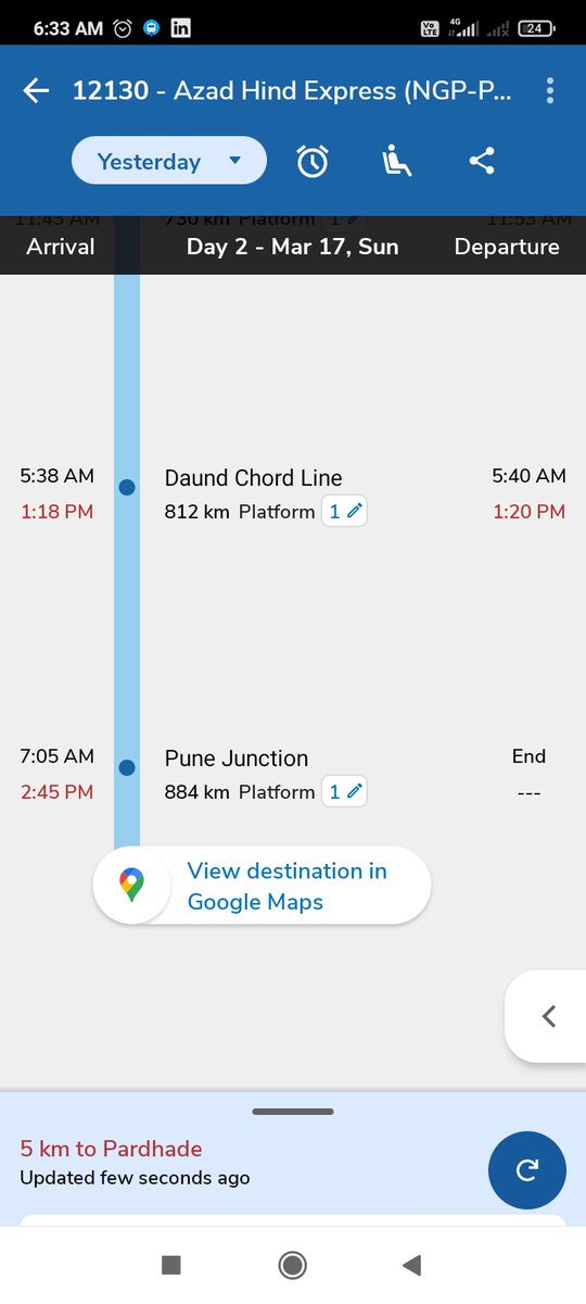 khurr_mundi's tweet image. Azad hind express used to be on time before 2014.

Now it&apos;s late everyday.

Train late by 8 hours, imagine people travelling with kid in sleeper coaches.

Modi cares for Adani.

Late trains daily: Modi ke Guarantee

#Fraudmodi
#FraudBJP

@IndianRailMedia