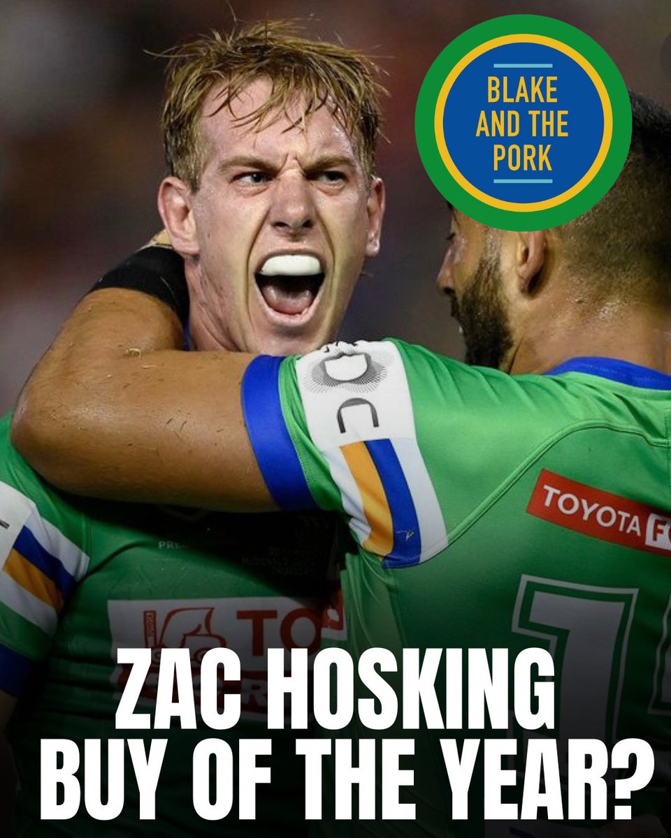 Look we know it’s only been two rounds but is Zac Hosking shaping up to be the buy of the year? #ForkYeah #WeAreRaiders
