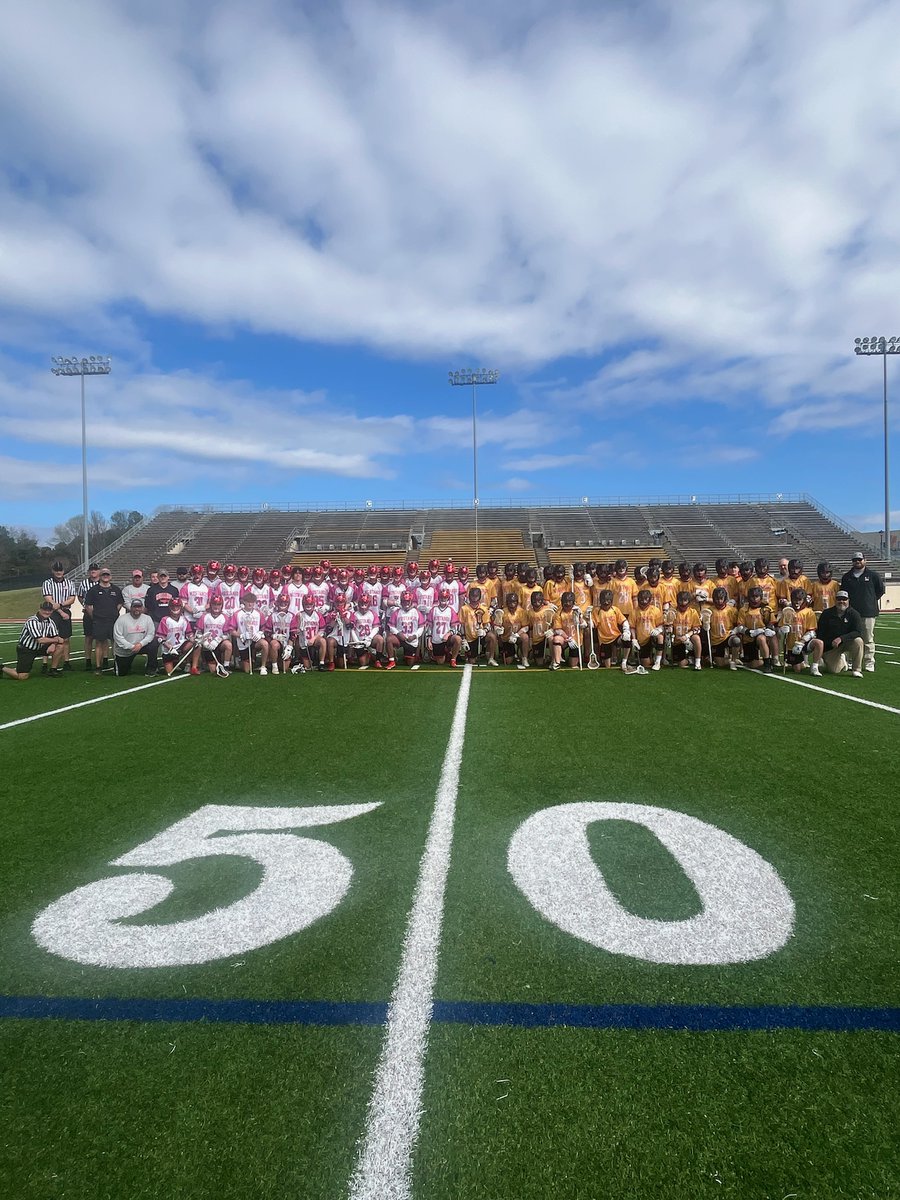NWGLacrosse's tweet photo. A big thanks to @G_L_MLAX and Coach Sopko for hosting this fantastic event! Thank you, @MiddleCreekLax and Coach Holota, for coming out to play us! Good luck with the rest of the season. 💛🥍🩷 #crosseoutcancer #laxgivesback #nclax @nclaxpreps https://t.co/aVw5hwRJJp