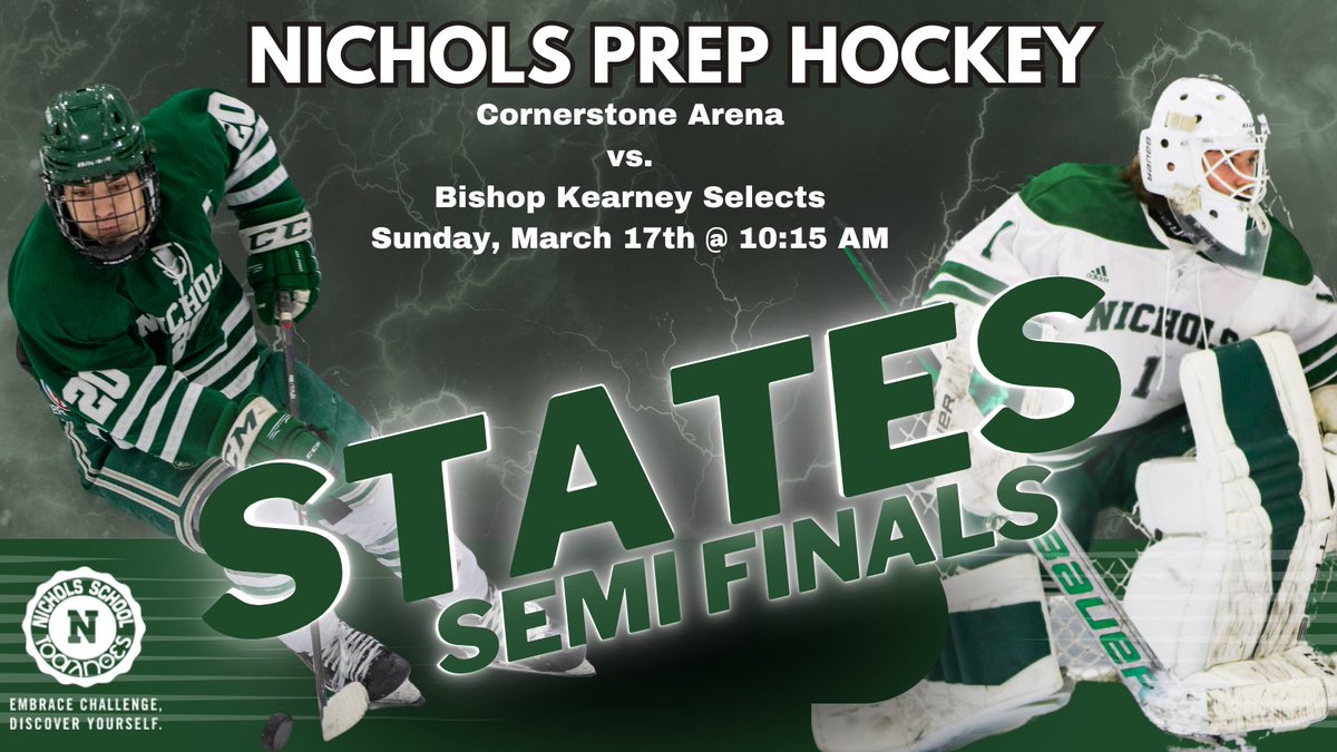 NicholsHockey's tweet image. Nichols Vikings are headed to the NY State Semi-Finals tomorrow at 10:15 vs. Bishop Kearney Selects. After a loss to LI Gulls (0-4), we came back to defeat P.A.L Islanders (7-1), and Jr. Sabres (5-4). We are ready for battle! #CultureWins #ProcessWins #IttakesWhatitTakes #Vitua