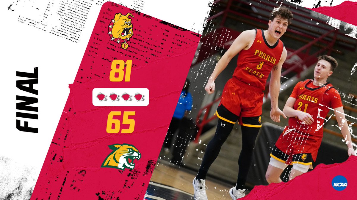 FINAL! Dawgs move on in the month of March! FSU beats Northern Michigan 81-65 in the NCAA Tournament and will face host Indianapolis tomorrow night in the regional semifinals! <a href="/FerrisMBBALL/">Ferris M Basketball</a>