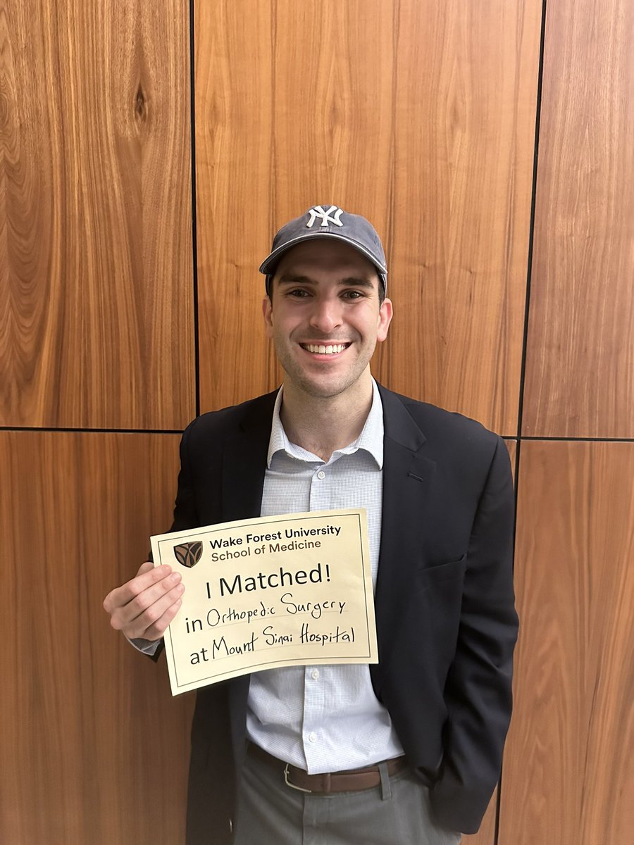 Five years in the big apple sounds pretty good to me! Beyond excited to start training at my dream program this June. #Match2024 #orthomatch