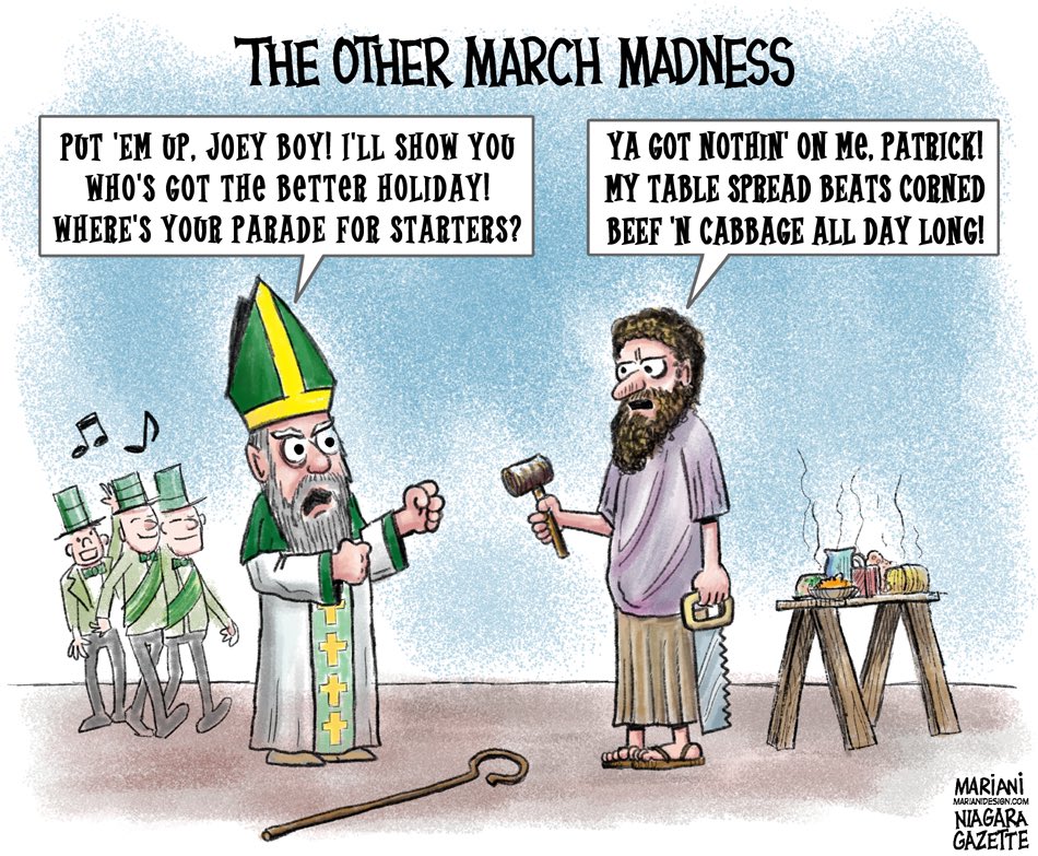 What’s a little saintly competition between March 17 and March 19? #SaintPatricksDay #SaintPatrick #Saintjosephsday #stjoseph #marchholidays