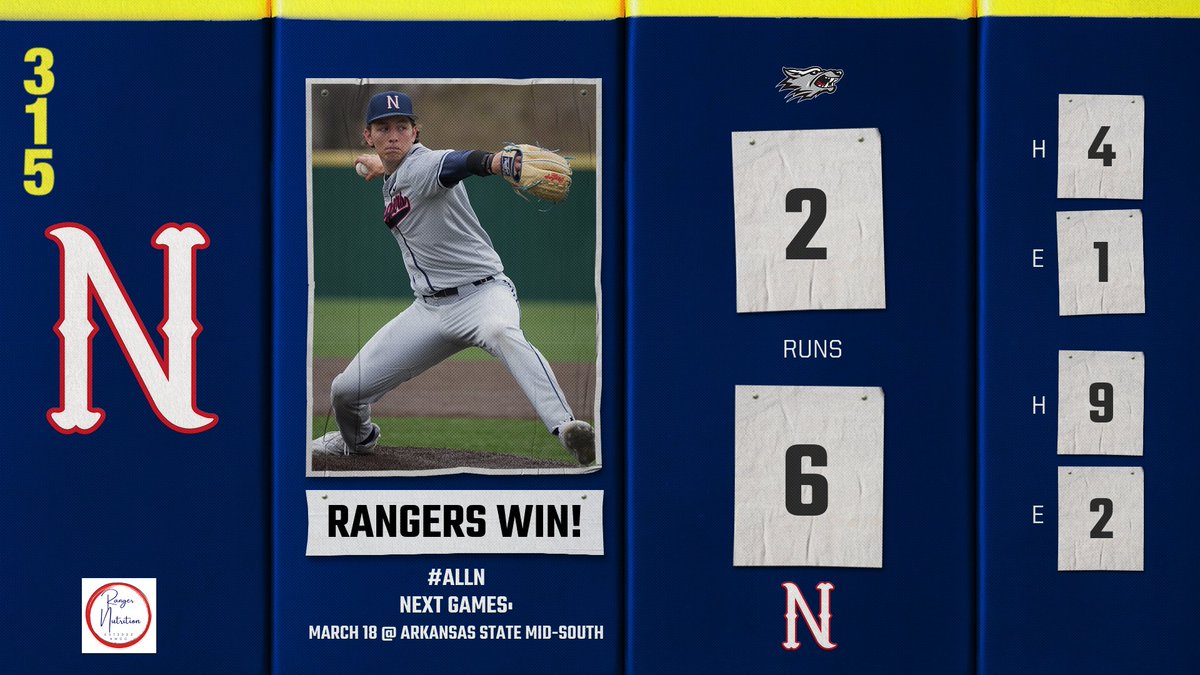 Break out the brooms, it's another SWEEP 🧹🧹 Brennan Jones notches his second complete game, improving to 4-1 on the mound as @NWCCBaseball earns the Game 2 win against Copiah-Lincoln! #ALLN