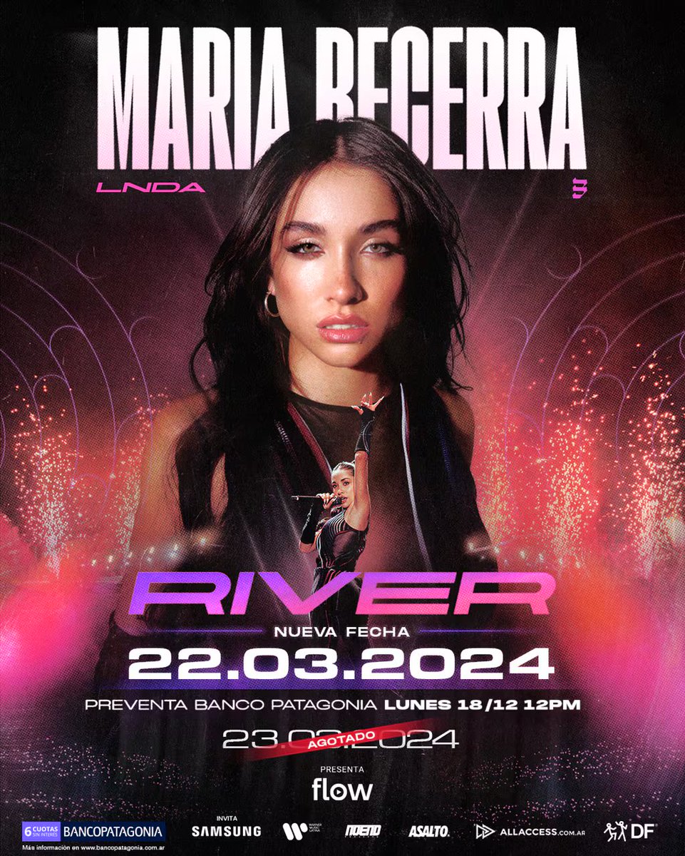 MartinMuntane's tweet photo. @BecerraData Vendo entrada para el show de Maria Becerra en el estadio River Plate

Ubicación: Platea alta Belgrano 📍
Fecha: 22/03 https://t.co/P30icTmabj