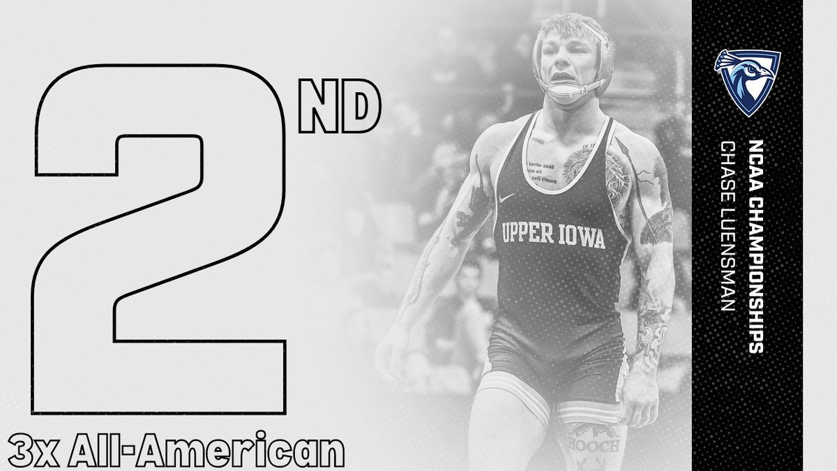 UIUPeacocks's tweet photo. Chase Luensman placed 2nd at the NCAA Wrestling Championships. He concludes his career as a 2024 Runner-up, a 2023 National Champion, a three-time All-American and a four-time NCAA Qualifier. Congratulations, Chase! #FeathersUp https://t.co/ZKZGQ5bTzf