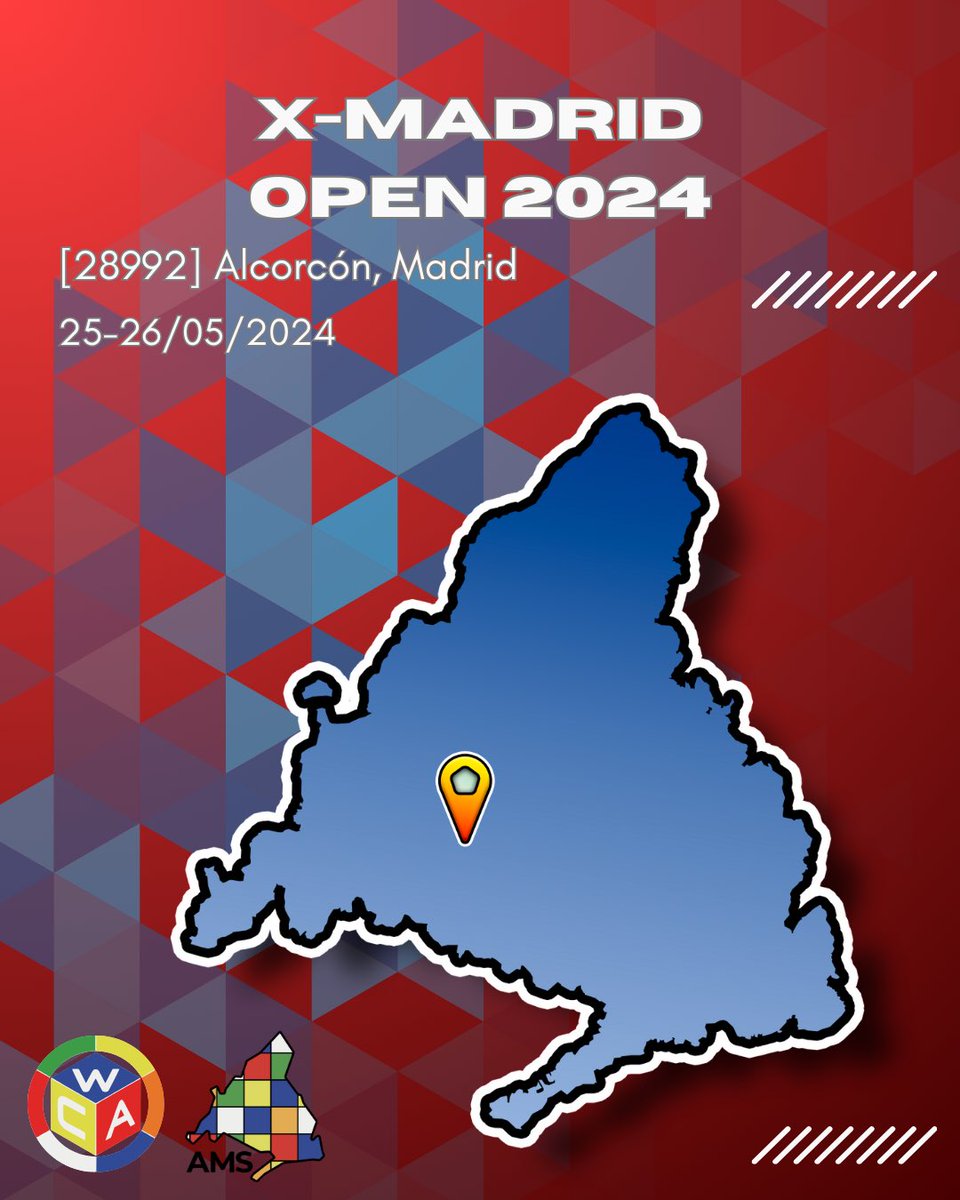 Llega una vez más el X-Madrid Open 2024. Una gran competición llena de muchas emociones y que se celebrará dentro del evento “IV Edición del Orgullo Friki” los días 25 y 26 de Mayo en el Centro Comercial X-Madrid de Alcorcón.
Más información: 
worldcubeassociation.org/competitions/X…