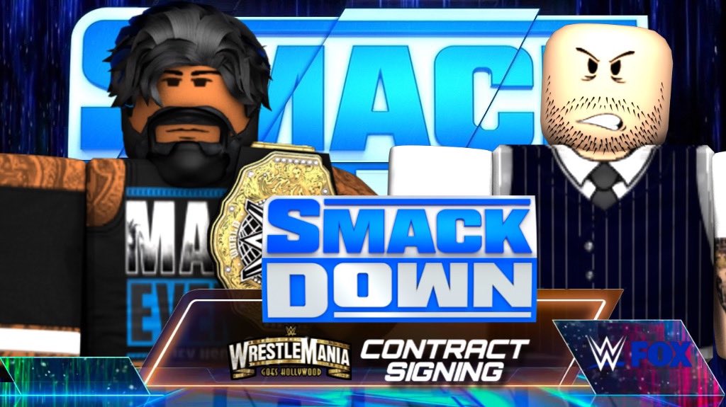 WWE World Heavyweight Champion Main Event Rick Uso & His Challenger @LoversxHayters Will Sign The Contract And Make Their Match At #WrestleMania Official Live On #Smackdown!