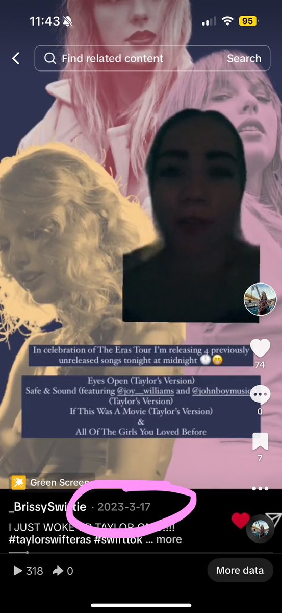 _BrissySwiftie's tweet image. Still can’t believe a year ago today I woke up to the announcement of the Taylor’s Version of the song that made me a Swiftie!!! 🥰🥰🥰🥰🥰🥰 #TaylorSwift #SafeAndSoundTV