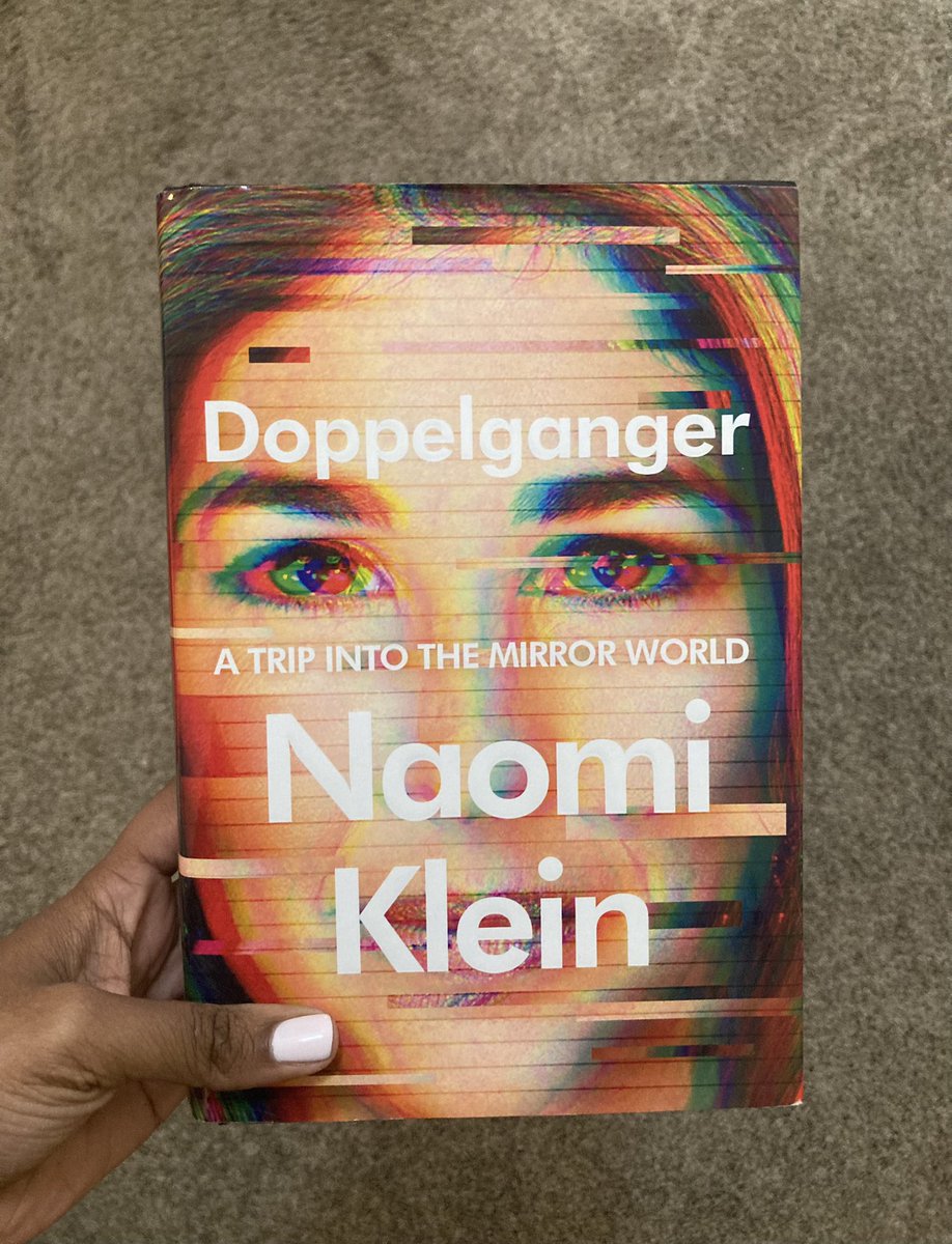 This turned out to be a great fiction + non-fiction book pairing, per a friend’s suggestion! I’d like to do more of this kind of coupled reading. 

#MotherNight by Kurt Vonnegut + #Doppelganger by @NaomiAKlein