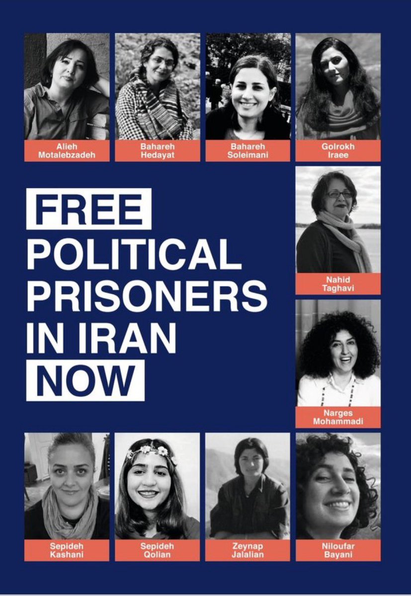 Free Iran’s women political prisoners are prisoners of conscience. Keeping them imprisoned against their will is a crime against humanity and a complete travesty of justice. #WomanLifeFreedom #MahsaAmini #ArmitaGaravand