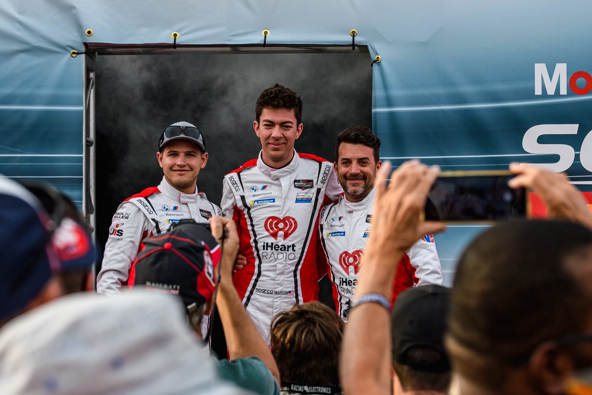 P4 for our intrepid trio at the flag. An up and down day, but 2024 is off to a pretty excellent start. #IMSA | #Sebring12