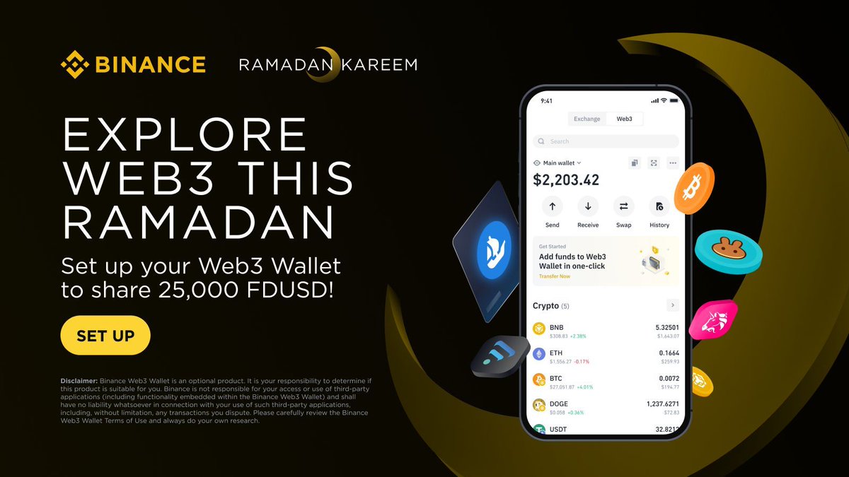Have you set up your Web3 Wallet on #Binance yet? If not, create your Binance Web3 Wallet today and win $10 in #BNB! Start here ➡️ binance.onelink.me/y874/d3shp6pi?…