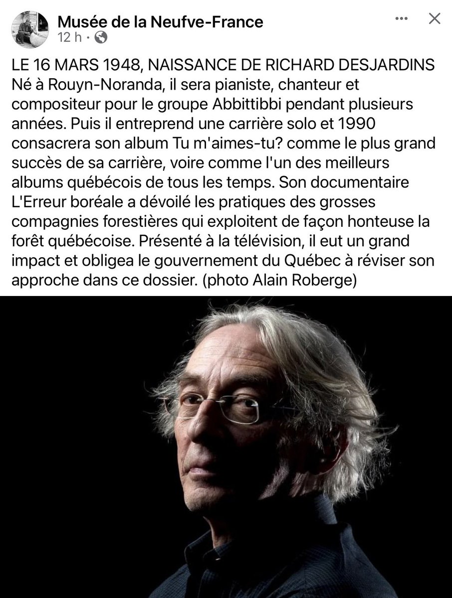 #NotreCulture
#RichardDesjardins