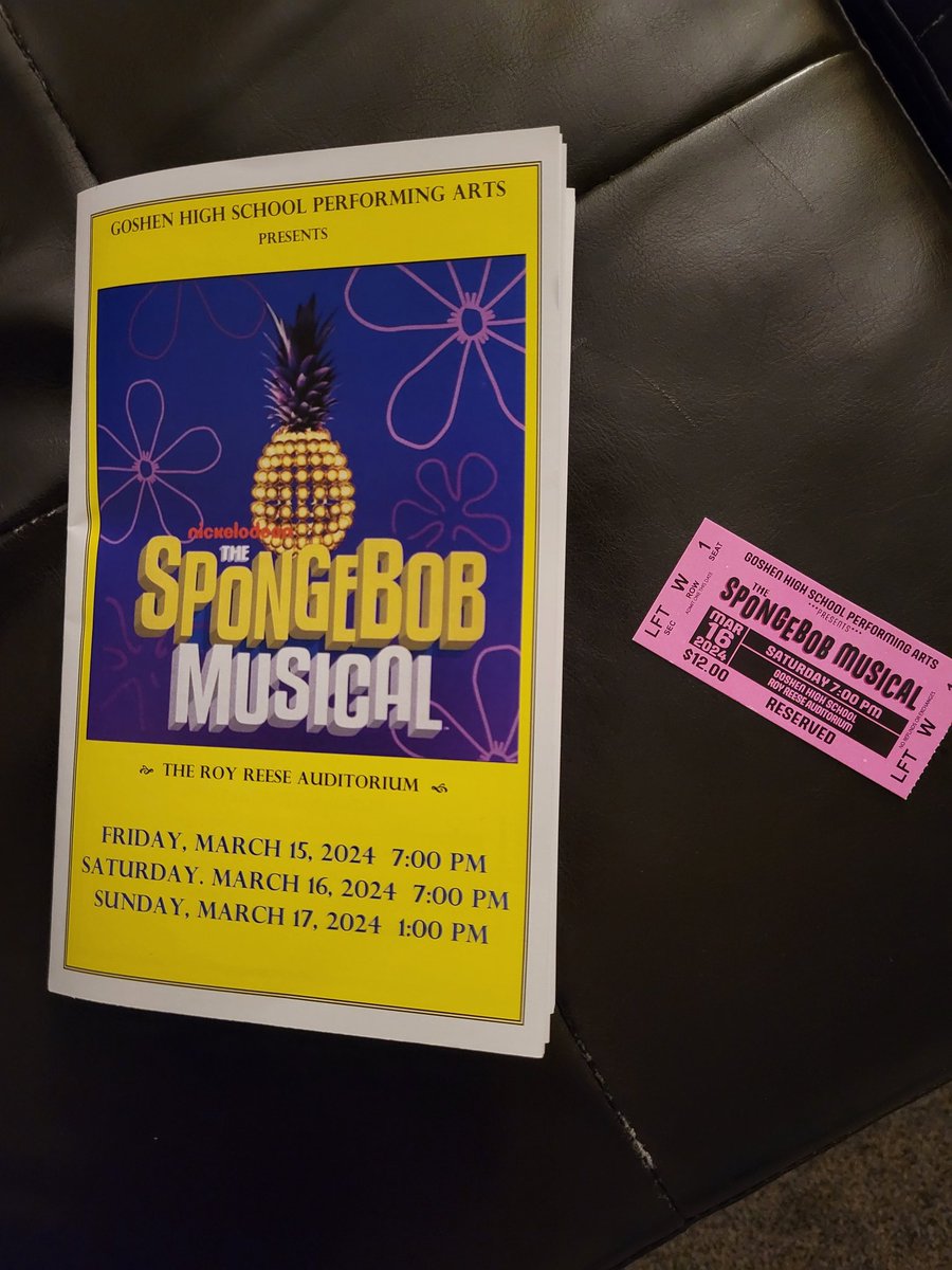 Congratulations to the GHS cast and crew and all those who made possible a wonderfully entertaining production of SpongeBob the Musical! #gladiatorpride