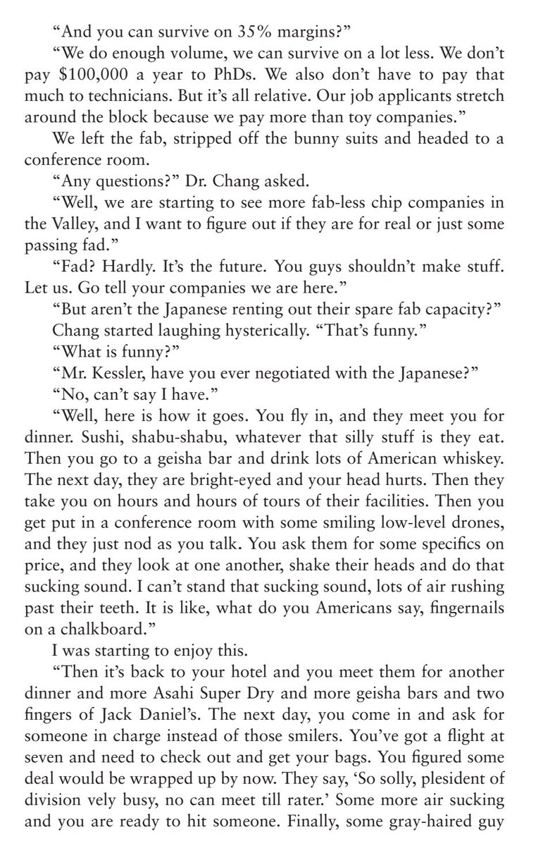 Morris Chang TSMC founder is WILD An investor asked about Japanese fabs renting out space He completely mogs Japanese business culture and negotation tactics If you've ever experienced this, his stereotype is hilariously accurate Of course this culture is fading in some areas