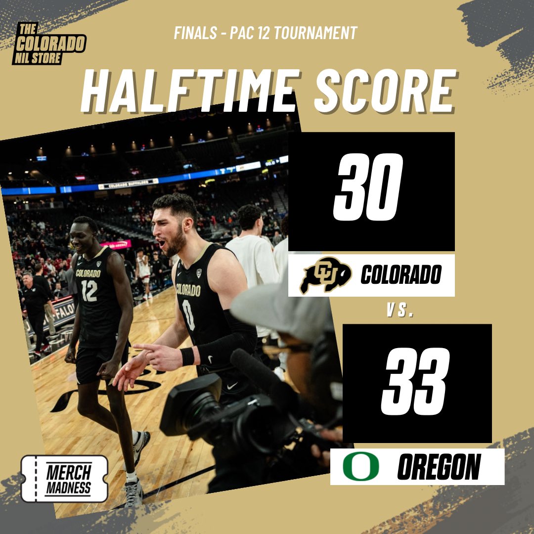 Halftime from the @tmobilecenter in Las Vegas 👀

SHOP : colorado.nil.store/collections/me… 

#ColoradoNIL #NILStore #NIL #MarchMadness #MerchMadness #Pac12Tournament