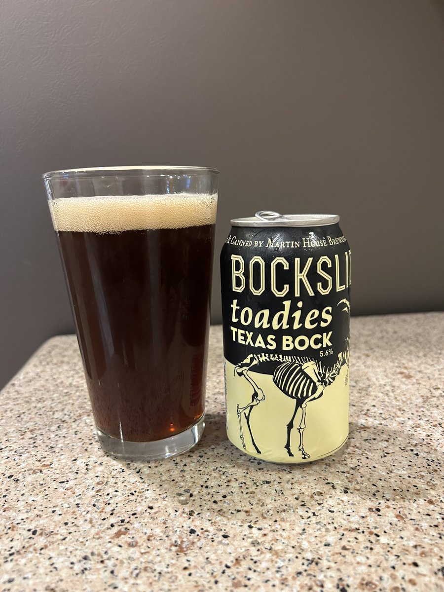 Nice Texas Bock from @MartinHouseBrew very nice indeed🍻🍻🍻🍻🍻 🍻@CATbrew13 @RealBMaxwell @JohanBBT @badhopper @JonMontag @qblacklock @Just4BeerLovers @beerhunter74 @mikeadam16 @Senor_Greezy @thetoadies @TheStraightHops @WayneSundby @BeerSnobSean @david_fuz 🍻🍻🍻🍻