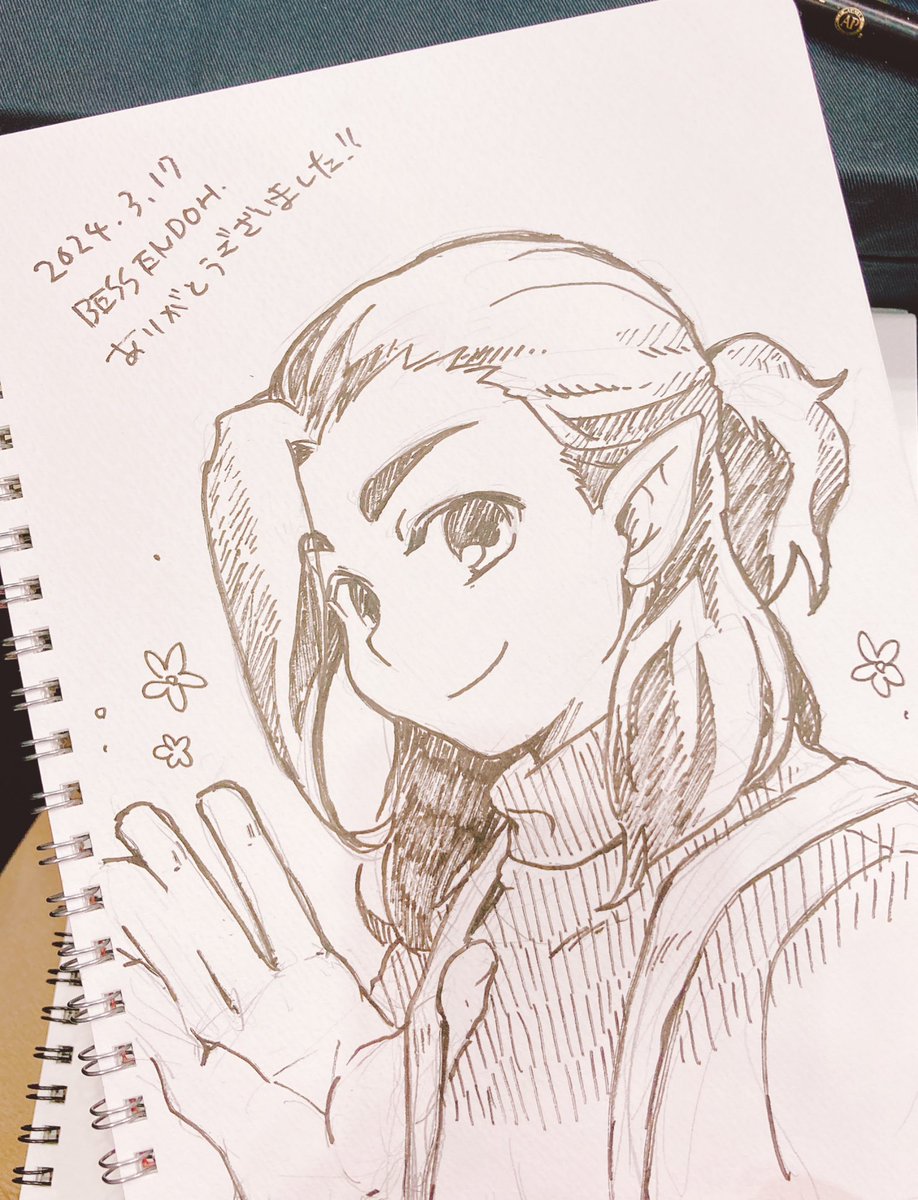 昨日まで描いてたからか今日はスケブの調子がすこぶる良いです!!!!!
いつもは全然ダメだから載せらんない😇 